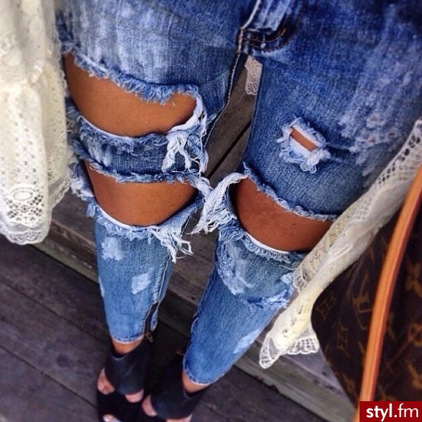 Jeansy Spodnie Moda