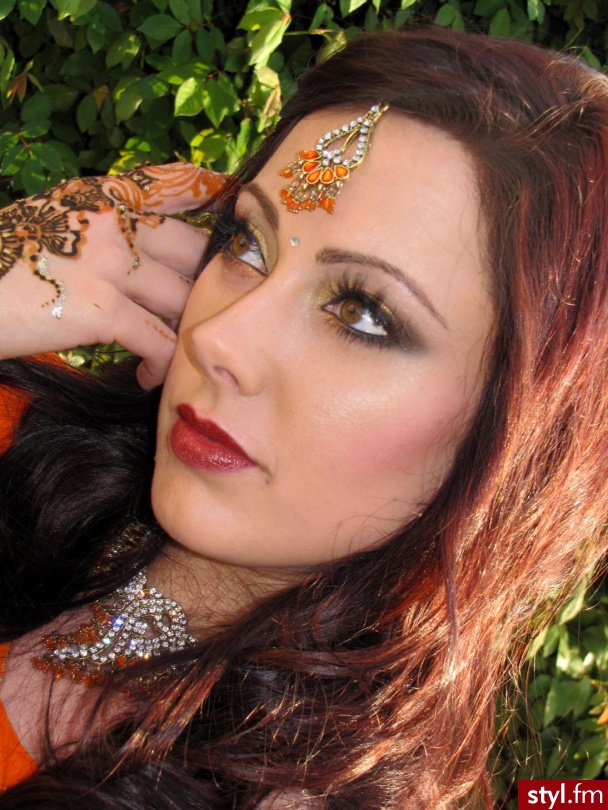indian bridal - Wieczorowe Makijaże