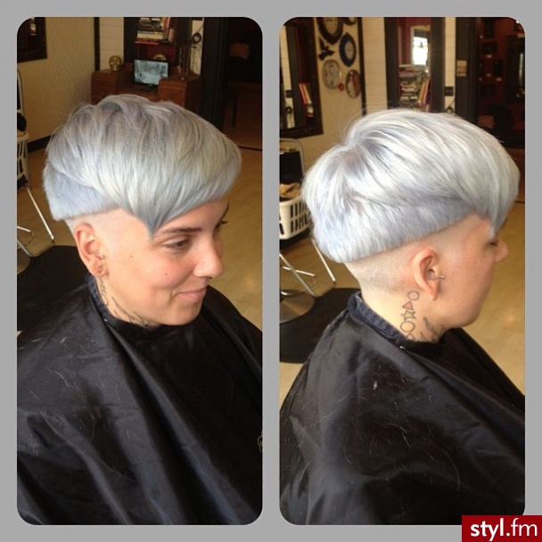Blond Rozpuszczone Proste z grzywką Na co dzień Krótkie Fryzury