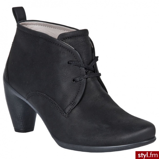 ECCO botki Sculptured 65 23353302001 Czarny - Botki Buty Moda