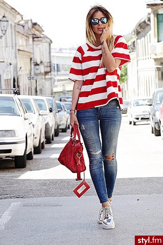 Jeansy Spodnie Moda