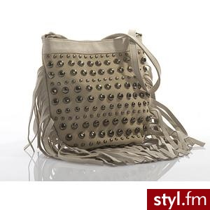 BAY BAG Beige Umhängetasche mit Nieten - Polyvore. Pobrano ze strony: http://www.polyvore.com/bay_bag_beige_umh%C3%A4ngetasche_mit/thing?id=16769061 - Pozostałe Torebki Moda