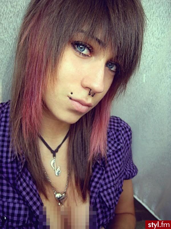 Średnie Fryzury