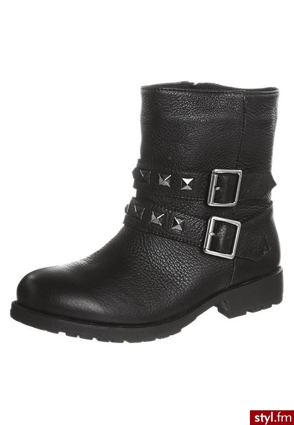 zign Botki kowbojki i motocyklowe czarny (106108-25) - Pozostałe Buty Moda