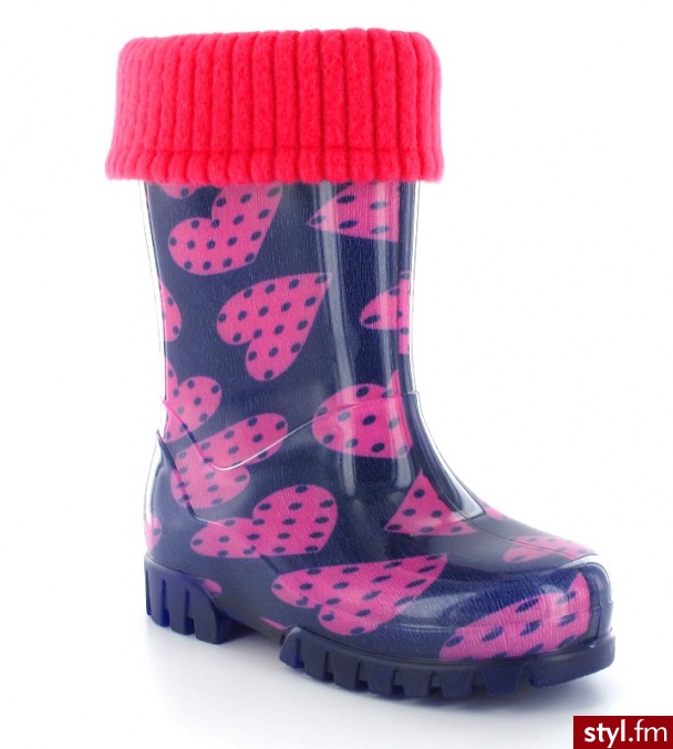 Demar Kalosze z wkładką Twister Lux Print (038/V) - Kalosze Buty Moda