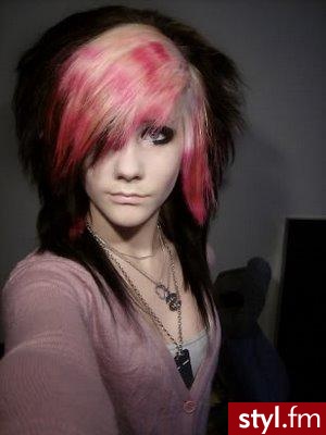 EMO Alternatywne Średnie Fryzury