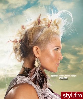 Blond Punk Rock Alternatywne Krótkie Fryzury