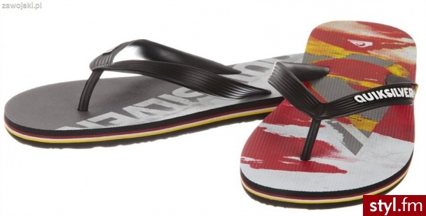 QUIKSILVER Japonki Klapki Basen MOLOKAI STAMP GBGS - Klapki Buty Moda