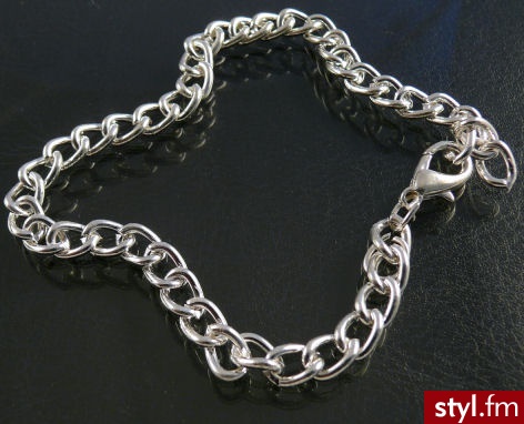 Baza Charms Posrebrzana 23,5cm - Wisiorki Biżuteria Moda
