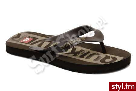 QUIKSILVER klapki QS 2012 45 BROWN/TAN/BROWN MĘSKIE - Klapki Buty Moda