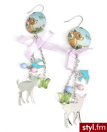 Bambi Collage Earrings. Cena: 13 dolarów! :) - Pozostałe Dodatki Moda