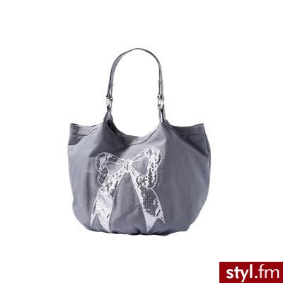 Roomy canvas bag - Medium grey - Promod - Polyvore. Pobrano ze strony: http://www.polyvore.com/cgi/thing?id=22165965 - Pozostałe Torebki Moda