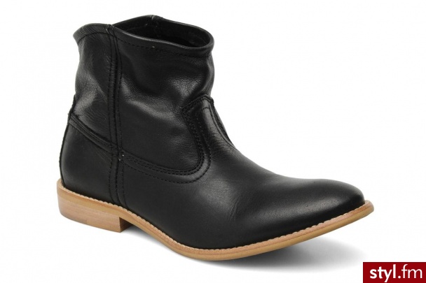 Pieces Półbuty i botki Centa (Czarny) - Botki Buty Moda