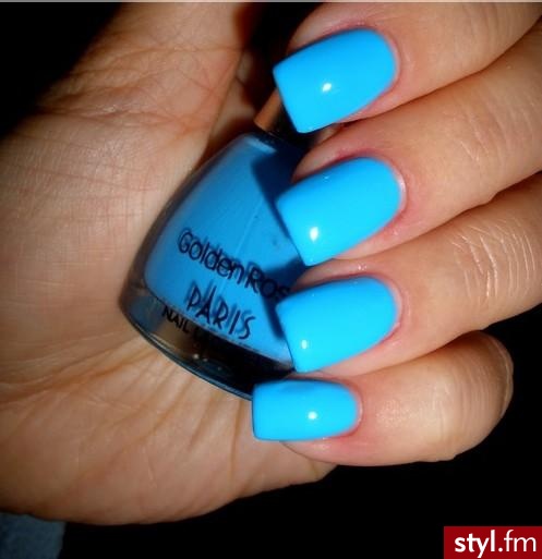 golden rose 204<br>Smerfny :) - Paznokcie