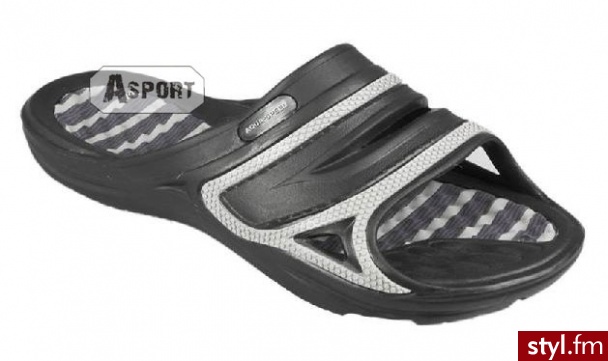 Klapki męskie TAHITI 2kolory Aqua-Speed ( 461-07 ) Czarny - Klapki Buty Moda