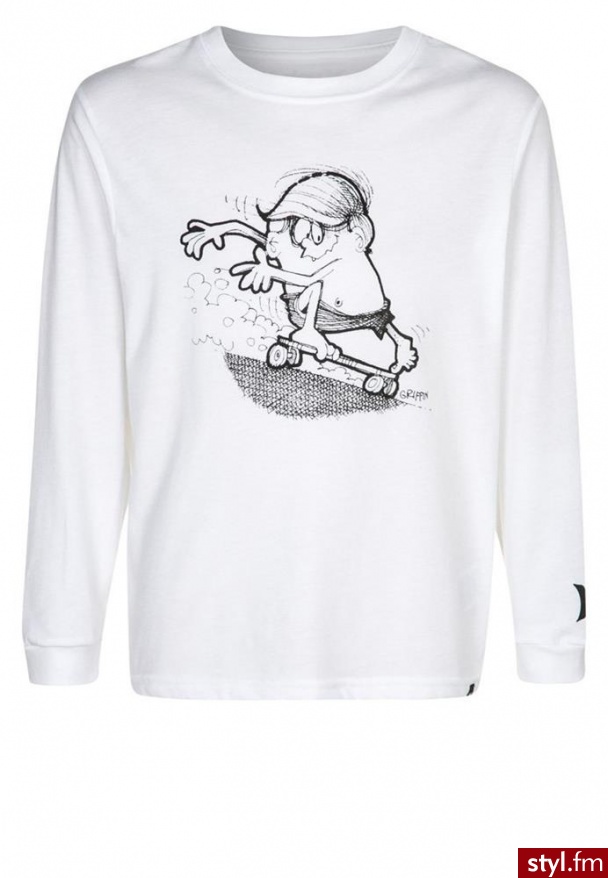 Hurley SKATER MURPHY Bluzka z długim rękawem biały (BTSE000024) - Pozostałe Buty Moda