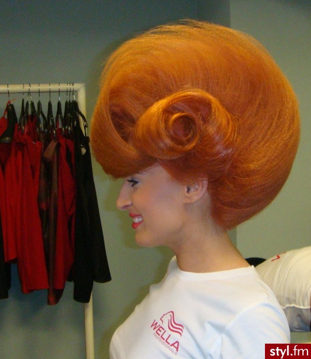 orange - Średnie Fryzury