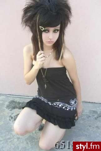 EMO Alternatywne Średnie Fryzury