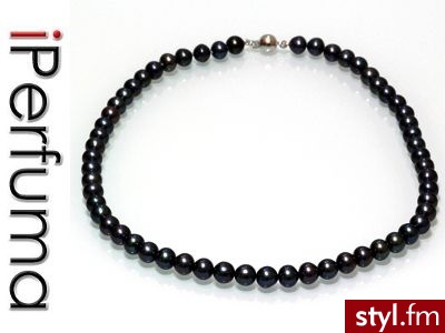 Naszyjnik z naturalnych  pereł 42 cm - Naszyjniki Biżuteria Moda