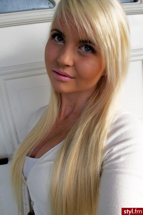 Blond Rozpuszczone Proste Na co dzień Długie Fryzury