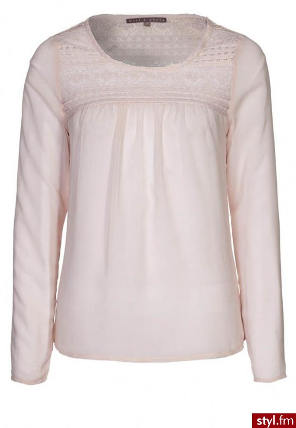 mint&berry Tunika beżowy Biały - Tuniki Ciuchy Moda