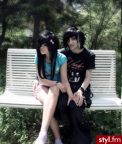 EMO Alternatywne Średnie Fryzury