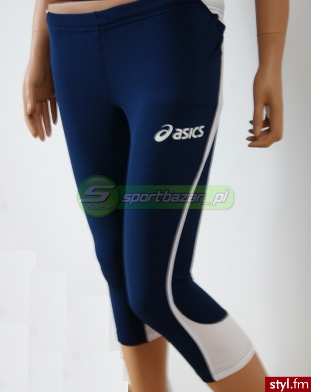 asics LEGINSY KNEETIGHT EDWIN 3/4 roz XL /T234z6-5001 Czarny - Leginsy Spodnie Moda