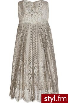 Thurley | Strapless lace dress | NET-A-PORTER.COM. Pobrano ze strony: http://www.net-a-porter.com/product/45757# - Pozostałe Ciuchy Moda