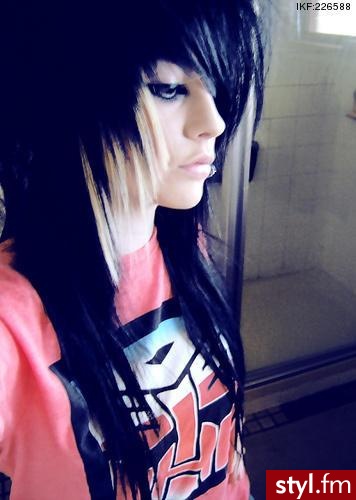 EMO Alternatywne Średnie Fryzury