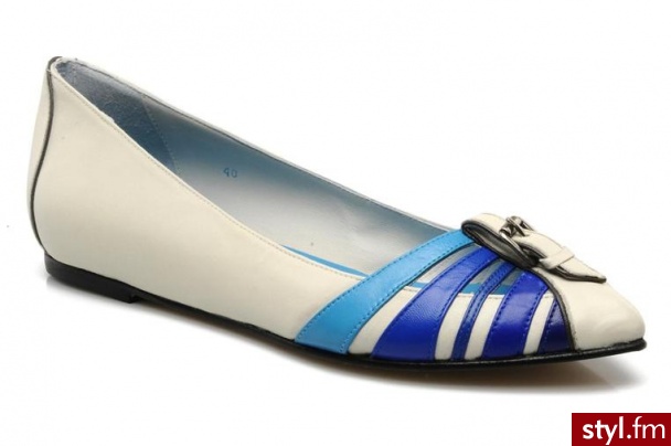 Charlotte Vanel BALERINKI AZVA BY CHARLOTTE VANEL (Biały) - Balerinki Buty Moda