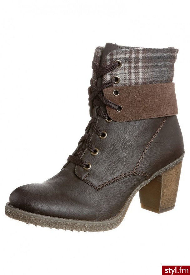 Rieker INGA Botki i Ankle Boots brązowy - Botki Buty Moda