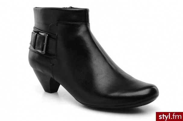 Clarks PÓŁBUTY I BOTKI LAMBETH DANCE BY CLARKS (Czarny) - Botki Buty Moda
