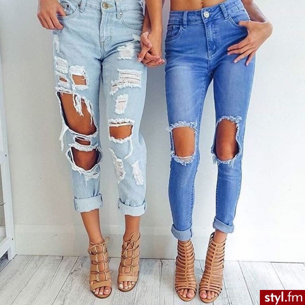Jeansy Spodnie Moda