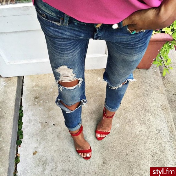 Jeansy Spodnie Moda