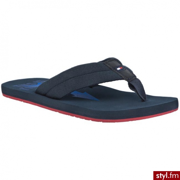 TOMMY HILFIGER Japonki Bay 3 FM56815227 462 Granatowy / Niebieski (Mazarine Blue/Midnight) 462 - Klapki Buty Moda
