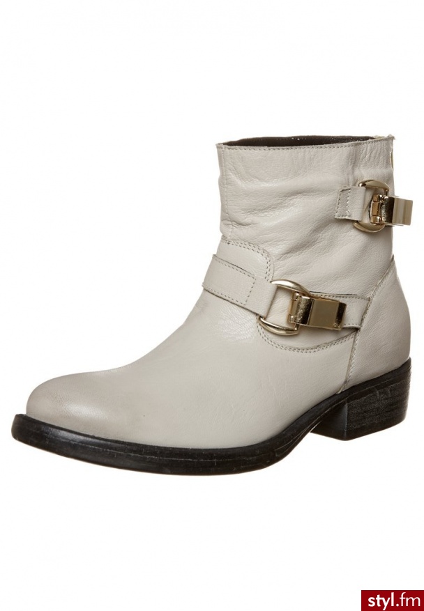 zign Botki kowbojki i motocyklowe szary (8962-T451) - Botki Buty Moda
