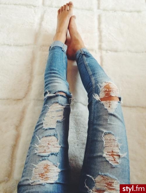 Jeansy Spodnie Moda