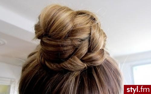 Blond Upięcie Proste Na co dzień Średnie Fryzury