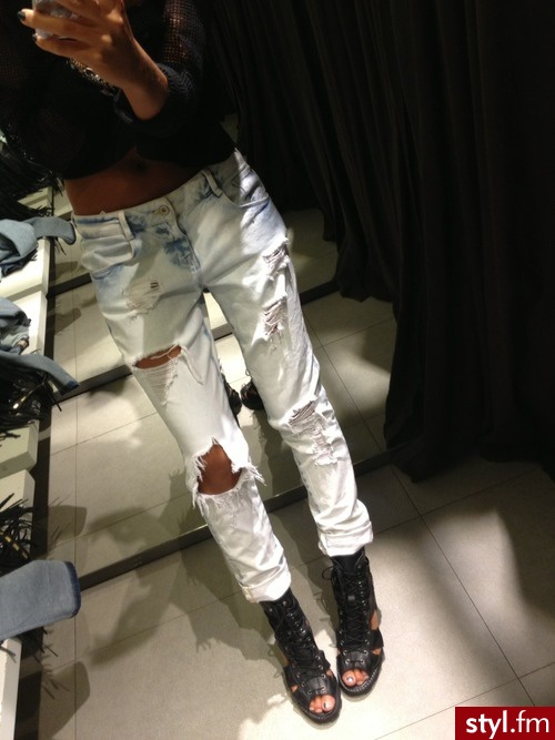 Jeansy Spodnie Moda