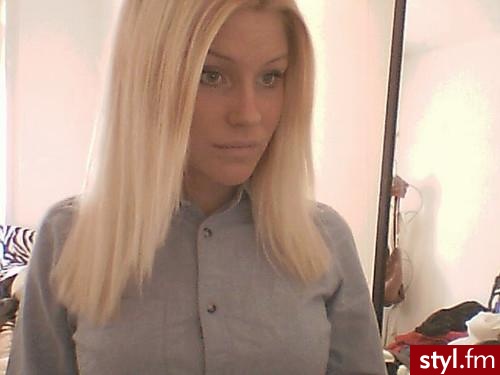 Blond Rozpuszczone Proste Na co dzień Średnie Fryzury