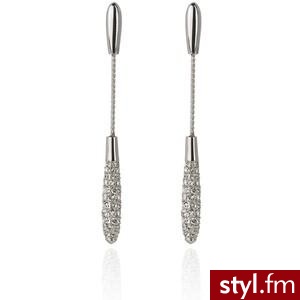 Drop Crystal Earrings - Swarovski - Polyvore. Pobrano ze strony: http://www.polyvore.com/cgi/thing?id=28570041 - Pozostałe Dodatki Moda