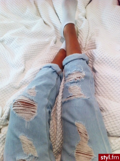Jeansy Spodnie Moda