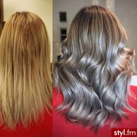 fryzjer warszawa sombre z Olaplex salon for hair - Blond Kok Kręcone Na co dzień Średnie Fryzury