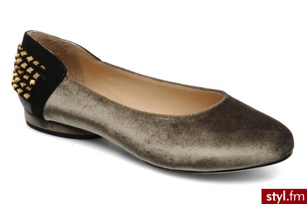 Kat Maconie BALERINKI CECILIA BY KAT MACONIE (Szary) - Balerinki Buty Moda