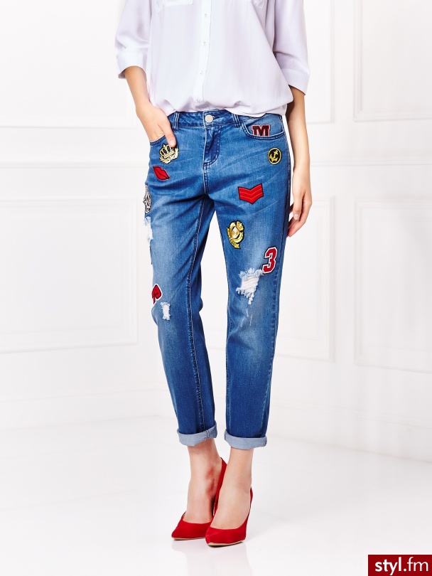 Jeansy Spodnie Moda