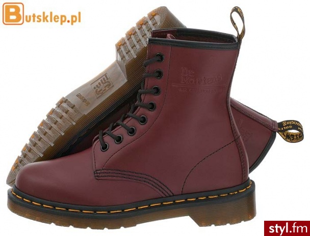 Dr. Martens BUTY 1460 CHERRY RED SMOOTH (10072600) - Glany Buty Moda