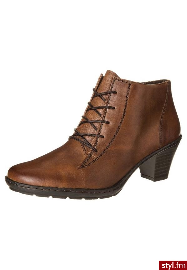 Rieker Botki sznurowane brązowy (57112) - Botki Buty Moda