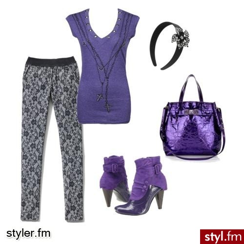 Stylizacja. Fiolet + czerń - Styler