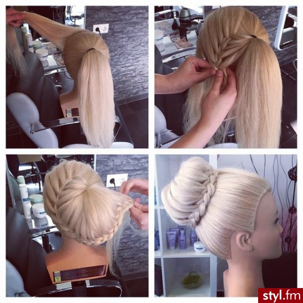 Blond Kok Proste Na co dzień Długie Fryzury