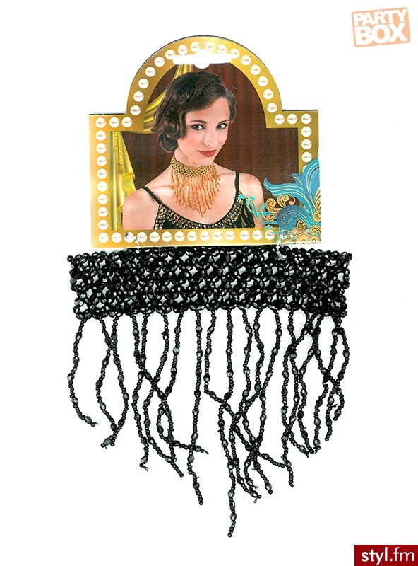 Naszyjnik czarny B00640D - Naszyjniki Biżuteria Moda